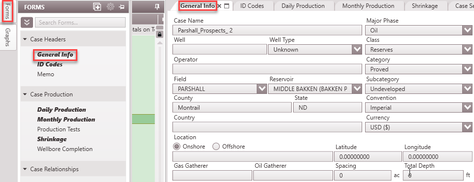 Editing - General Info