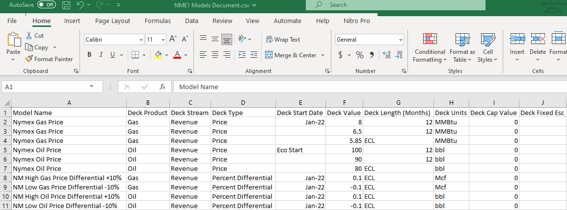 Report - Model Audit Report - Selected Cases Excel