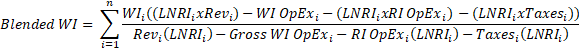 Special Case Types - eqn blended WI