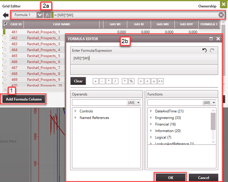 Grid editor formular editor