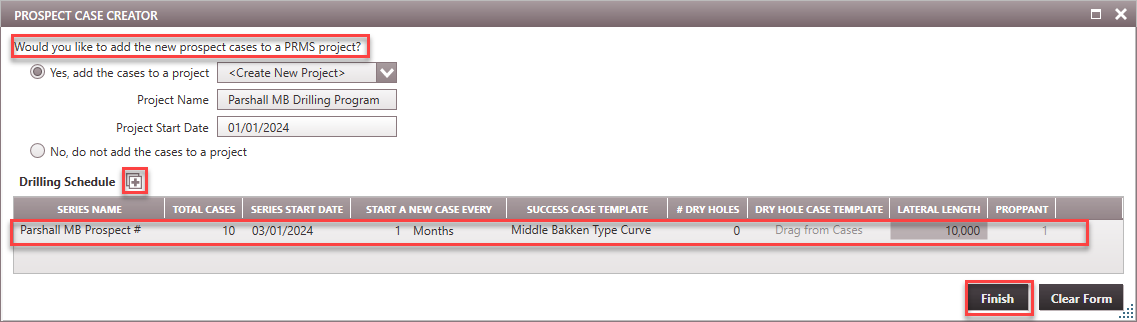 Special Cases - Prospect Case Creator