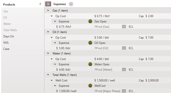 Case Editing - Expenses Add