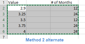 Models - from excel 2 alternate