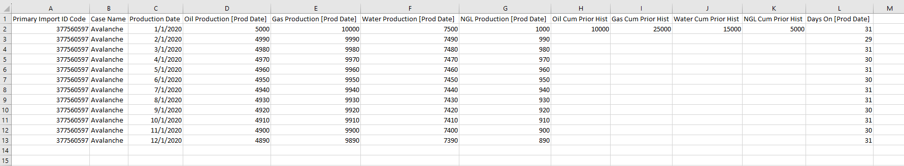 Importing - CSV import automapping setup - monthly history