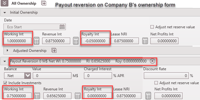 Ownership & Payout Reversion Company B