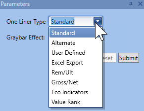 Report - One liner report types