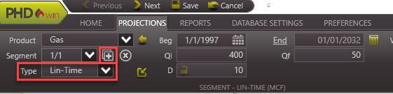 Forecast - Lin-Time forecast ribbon