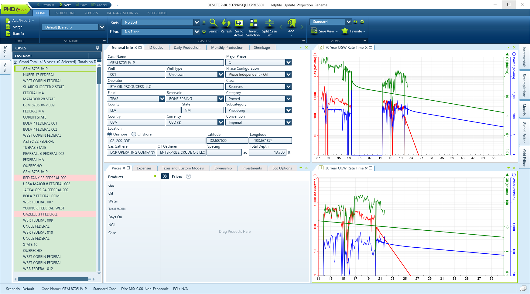 Navigating PHDwin - Blue Theme