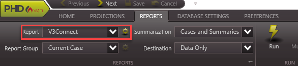 Reports - V3 stored report