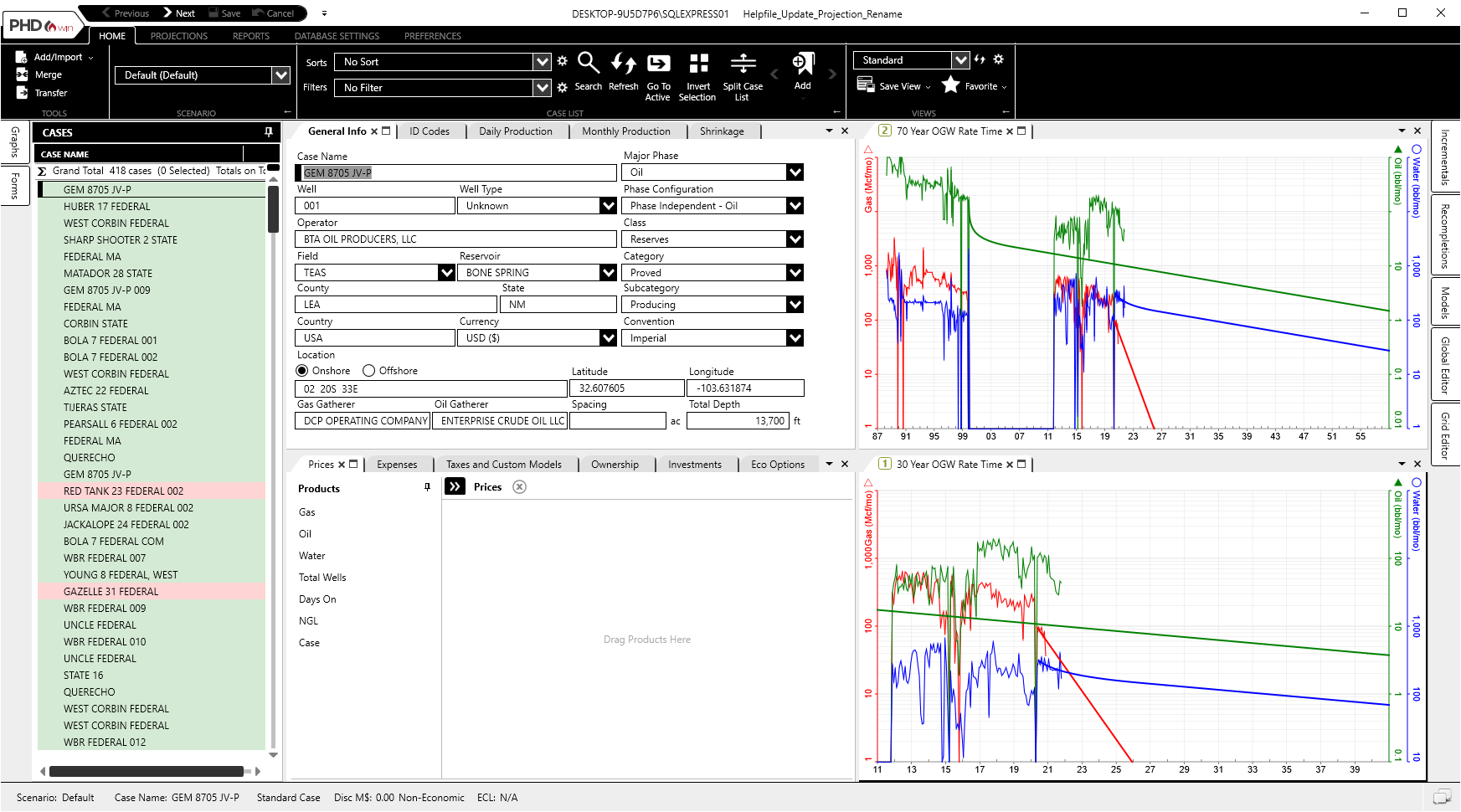 Navigating PHDwin - High-Contrast Theme