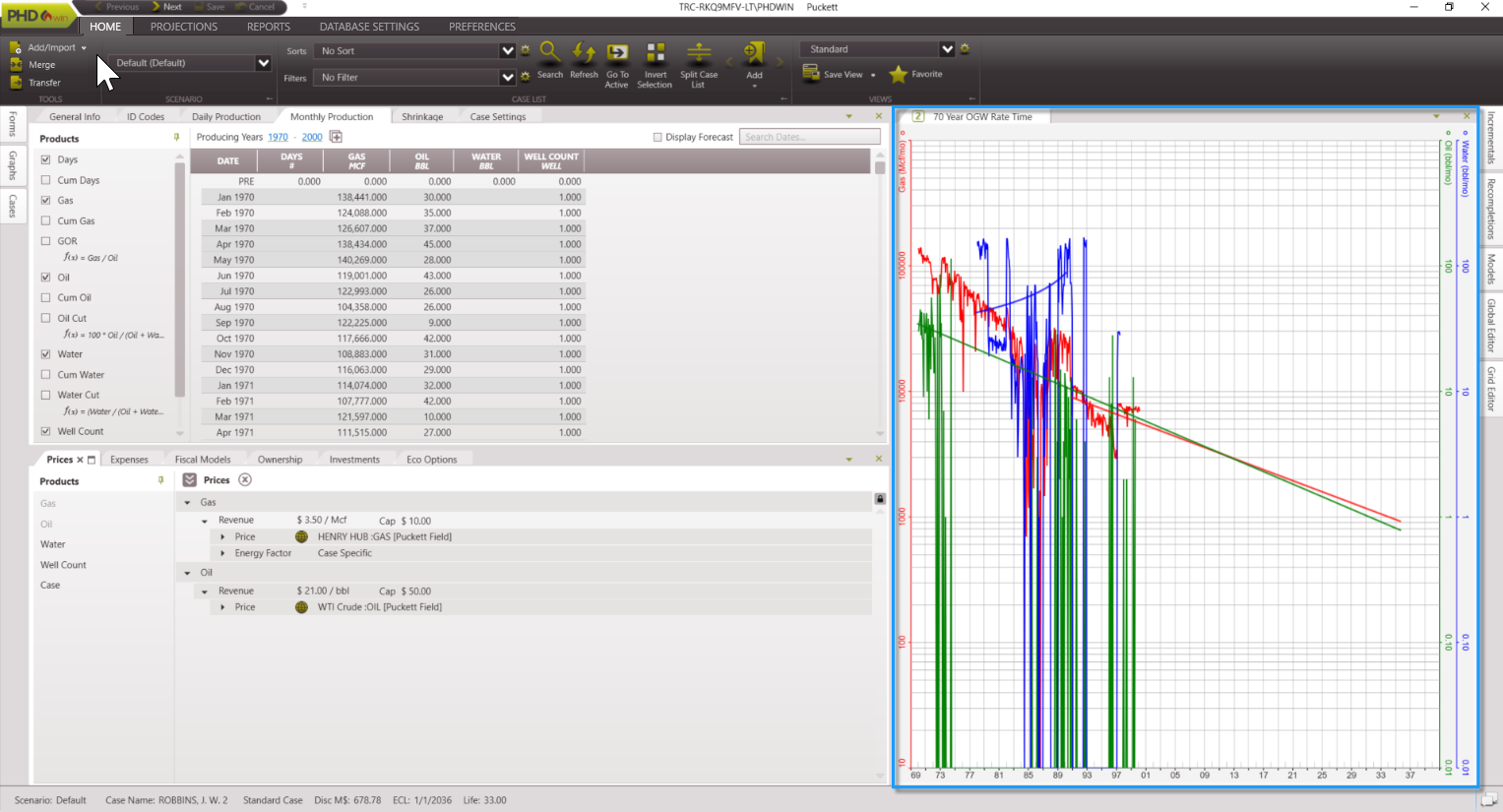 Navigating PHDwin - Split Ex1b