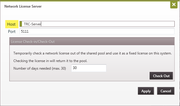 Network LicenseServer