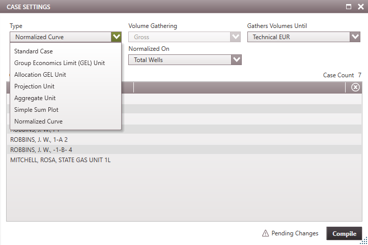 Editing Case - Case Settings
