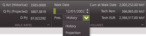 Graph - Walk mode toolbar