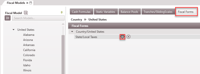 Fiscal Model - Adjust Static Variable
