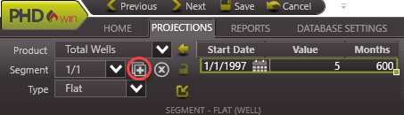 Forecast - Flat projection