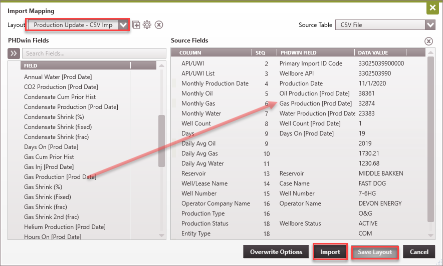 Importing - CSV import layout - monthly history