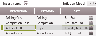 Special Cases - Case Template investment setup